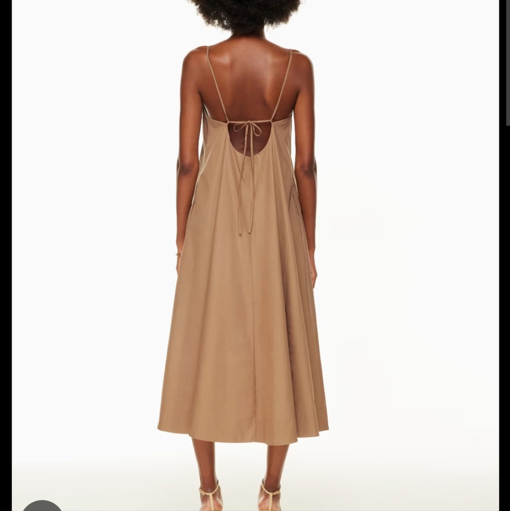 Aritzia nouveau maxi poplin dress